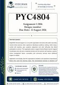 PYC4804 Assignment 5 &lpar;QUALITY ANSWERS&rpar; 2026  - ALL 3 THEORIES