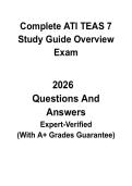 Complete ATI TEAS 7 Study Guide 2026 &vert; Full Math&comma; Science&comma; Reading & English Prep PDF