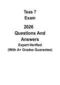 ATI TEAS 7 Practice Test 2026 &vert; Complete Nursing Entrance Exam Study Guide PDF
