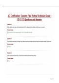 ACI Certification- Concrete Field Testing Technician Grade 1 CP-1 &lpar;12&rpar; Questions and Answers