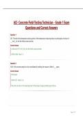 ACI-Concrete Field-Testing Technician - Grade 1 Exam Questions and Correct Answers&period;
