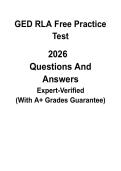 GED RLA Free Practice Test 2026 &vert; Reasoning Through Language Arts Mock Exam PDF