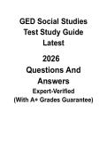 GED Social Studies Study Guide 2026 &vert; Latest Practice Test & Exam Prep PDF