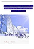 Solution Manual for Financial Accounting Theory&comma; 7th Edition &ndash; William R&period; Scott & Patricia O'Brien &vert; Verified Solutions &vert; Chapters 1&ndash;13 &vert; Complete A&plus; Guide