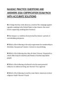 NAADAC PRACTICE QUESTIONS AND ANSWERS 2026 FULL EXAM PREP WITH VERIFIED SOLUTIONS