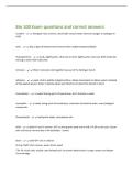 Bio 100 Exam questions and correct answers 