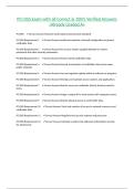 PCI DSS Exam with all Correct & 100&percnt; Verified Answers &vert;Already Graded A&plus;