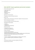 BIO 150 MT I Exam questions and correct answers 