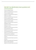BIO 350 Tree Identification Exam questions and  correct answers 