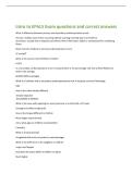 Intro to EPALS Exam questions and correct answers 