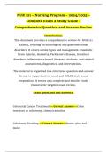 NUR 121 &ndash; Nursing Program &ndash; 2024&sol;2025 &ndash; Complete Exam 2 Study Guide &ndash; Comprehensive Question and Answer Review
