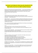 Payment Card Industry Data Security Standards &lpar;PCI DSS&rpar; with all Correct & 100&percnt; Verified Answers