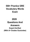 500&plus; GRE Vocabulary Words &vert; Advanced Verbal Reasoning Practice List PDF