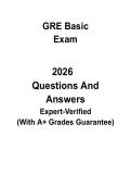 GRE Basic Study Guide 2026 &vert; Verbal & Quantitative Reasoning Prep PDF