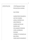 J-STD-001 EXAM &lpar;Requirements for Soldered Electrical and Electronic Assemblies&rpar; ACTUAL EXAM ALL QUESTIONS AND CORRECT ANSWERS LATEST UPDATE THIS YEAR-JUST RELEASED