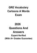 GRE Vocabulary Cartoons &ndash; A Words &vert; Visual Mnemonics for GRE Verbal Prep PDF