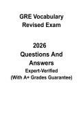 GRE Vocabulary Revised &vert; Updated Verbal Reasoning Word List & Study Guide PDF