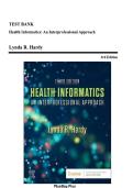 Test Bank&colon; Health Informatics&colon; An Interprofessional Approach &lpar;3rd Edition&rpar; &ndash; Lynda R&period; Hardy