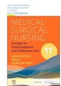 Test Bank for Medical-Surgical Nursing&colon; Concepts for Interprofessional Collaborative Care&comma; 11th Edition by Ignatavicius &vert; Chapters 1&ndash;74 &vert; ALL CHAPTERS 