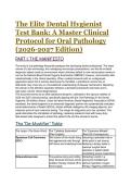 Test Bank & Master Study Guide&colon; Oral Pathology for the Dental Hygienist 8th Edition &lpar;Ibsen&rpar; &vert; NBDHE 2026-2027