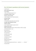 Nur 214 Exam1 questions and correct answers 