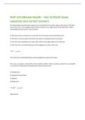 NUR 214 &lpar;Mental Health - Test 3&rpar; NCLEX Exam  questions and correct answers 
