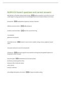 NURR 214 Exam1 questions and correct answers 