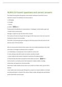 NURR 214 Exam2 questions and correct answers 