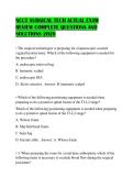 NCCT SURGICAL TECH ACTUAL EXAM REVIEW COMPLETE QUESTIONS AND SOLUTIONS 2026