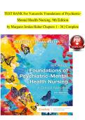 Varcarolis' Foundations of Psychiatric-Mental Health Nursing&comma; 9th Edition by Margaret Jordan Halter &ndash; Test Bank for Chapters 1&ndash;36 &lpar;Complete Verified Edition&rpar;