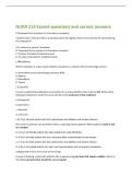 NURR 214 Exam6 questions and correct answers