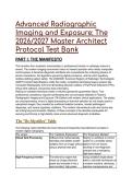ARRT 2026&sol;2027 Master Protocol Test Bank&colon; Radiographic Imaging & Exposure &vert; Based on Fauber 7th Ed &vert; 55-Point Exam Gauntlet & Digital Mastery Guide