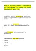 Nur 216 Exam 1 Actual Exam Questions with Correct Solutions &vert; Latest 2026&sol;2027 Update &vert; Graded A&plus; &vert; 100&percnt; Pass&period;