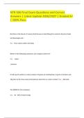 NTR 306 Final Exam Questions and Correct Answers &vert; Latest Update 2026&sol;2027 &vert; Graded A&plus; &vert; 100&percnt; Pass&period;