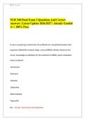 NUR 340 Final Exam 3 Questions And Correct Answers &vert; Latest Update 2026&sol;2027 &vert; Already Graded A&plus; &vert; 100&percnt; Pass&period;