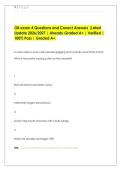 OB exam 4 Questions and Correct Answers &vert;Latest Update 2026&sol;2027 &vert; Already Graded A&plus; &vert; Verified &vert; 100&percnt; Pass &vert; Graded A&plus;&period;