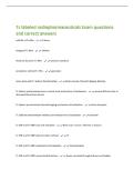 Tc labeled radiopharmaceuticals Exam questions  and correct answers 