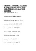 GED QUESTIONS AND ANSWERS WITH A&plus; GRADED SOLUTIONS&comma; UPDATED 2026&comma; GUARANTEED SUCCESS