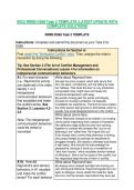 WGU RRM3 D268 Task 2 TEMPLATE &vert;LATEST UPDATE WITH COMPLETE SOLUTIONS