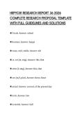 HRPYC81 RESEARCH REPORT 36 2026 COMPLETE RESEARCH PROPOSAL TEMPLATE WITH FULL GUIDELINES AND SOLUTIONS