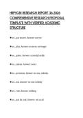 HRPYC81 RESEARCH REPORT 36 2026 COMPREHENSIVE RESEARCH PROPOSAL TEMPLATE WITH VERIFIED ACADEMIC STRUCTURE