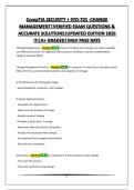CompTIA SECURITY &plus; PRE ASSESSMENT EXAM&vert;VERIFIED EXAM QUESTIONS & ACCURATE SOLUTIONS&vert;UPDATED EDITION 2026 &excl;&excl;&excl;&vert;A&plus; GRADED&vert;HIGH PASS RATE