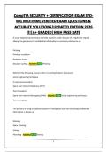 CompTIA SECURITY &plus; DOMAIN 1&period;0&vert;VERIFIED EXAM QUESTIONS & ACCURATE SOLUTIONS&vert;UPDATED EDITION 2026 &excl;&excl;&excl;&vert;A&plus; GRADED&vert;HIGH PASS RATE