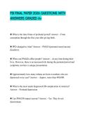PSI FINAL PAPER 2026 QUESTIONS WITH ANSWERS GRADED A&plus;