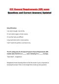 ICC General Requirements &lpar;GR&rpar; exam Questions and Correct Answers&vert; Updated