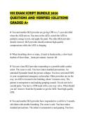 HSI EXAM SCRIPT BUNDLE 2026 QUESTIONS AND VERIFIED SOLUTIONS GRADED A&plus;