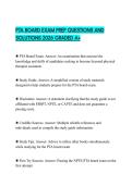 PTA BOARD EXAM PREP QUESTIONS AND SOLUTIONS 2026 GRADED A&plus;