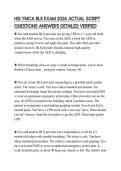 HSI YMCA BLS EXAM 2026 ACTUAL SCRIPT QUESTIONS ANSWERS DETAILED VERIFIED