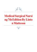 Medical-Surgical Nursing 7th Edition &ndash; Linton & Matteson &ndash; Complete Study Notes &vert; Exam Prep Guide