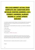 WGU D430 Fundamentals of Information Security &ndash; Newest Actual Exam 2026&sol;2027 &lpar;Complete 200 Q&A&rpar;